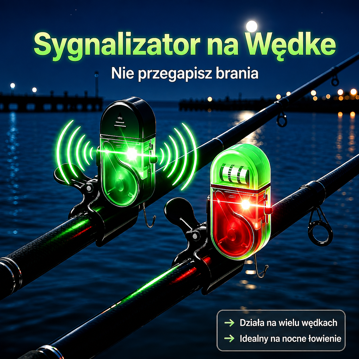 FishAlert™ – Czujnik Brania na Wędkę